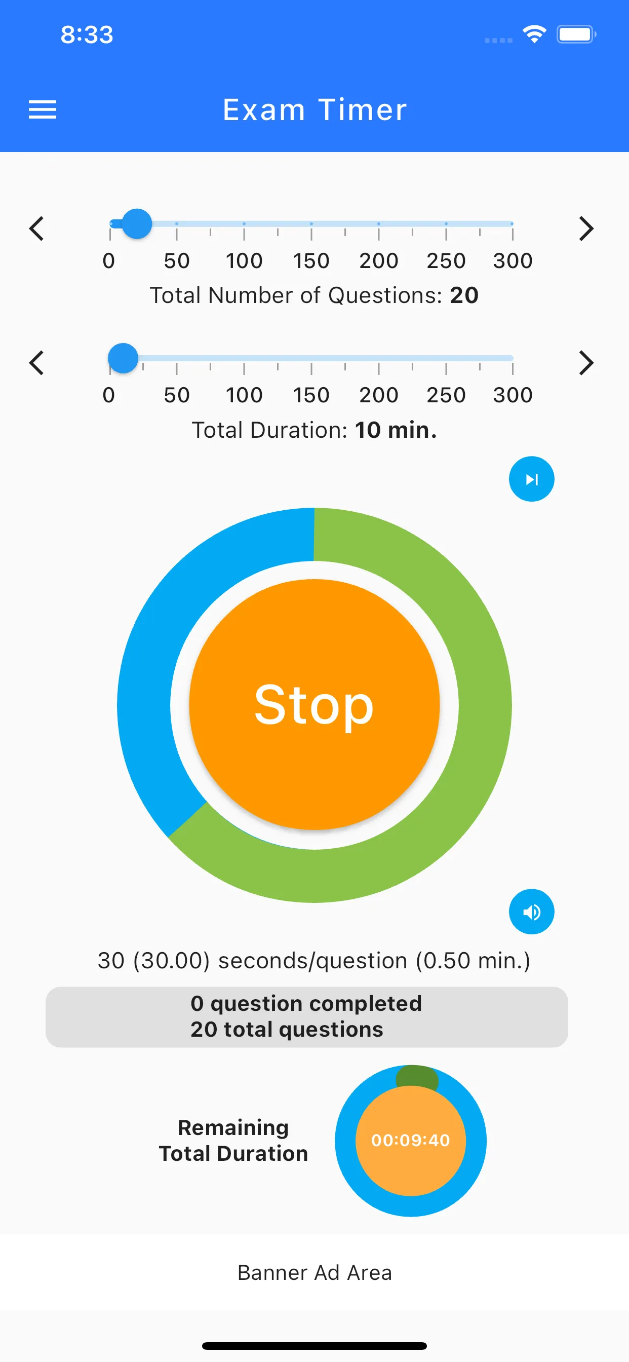 Exam Timer screenshot 2