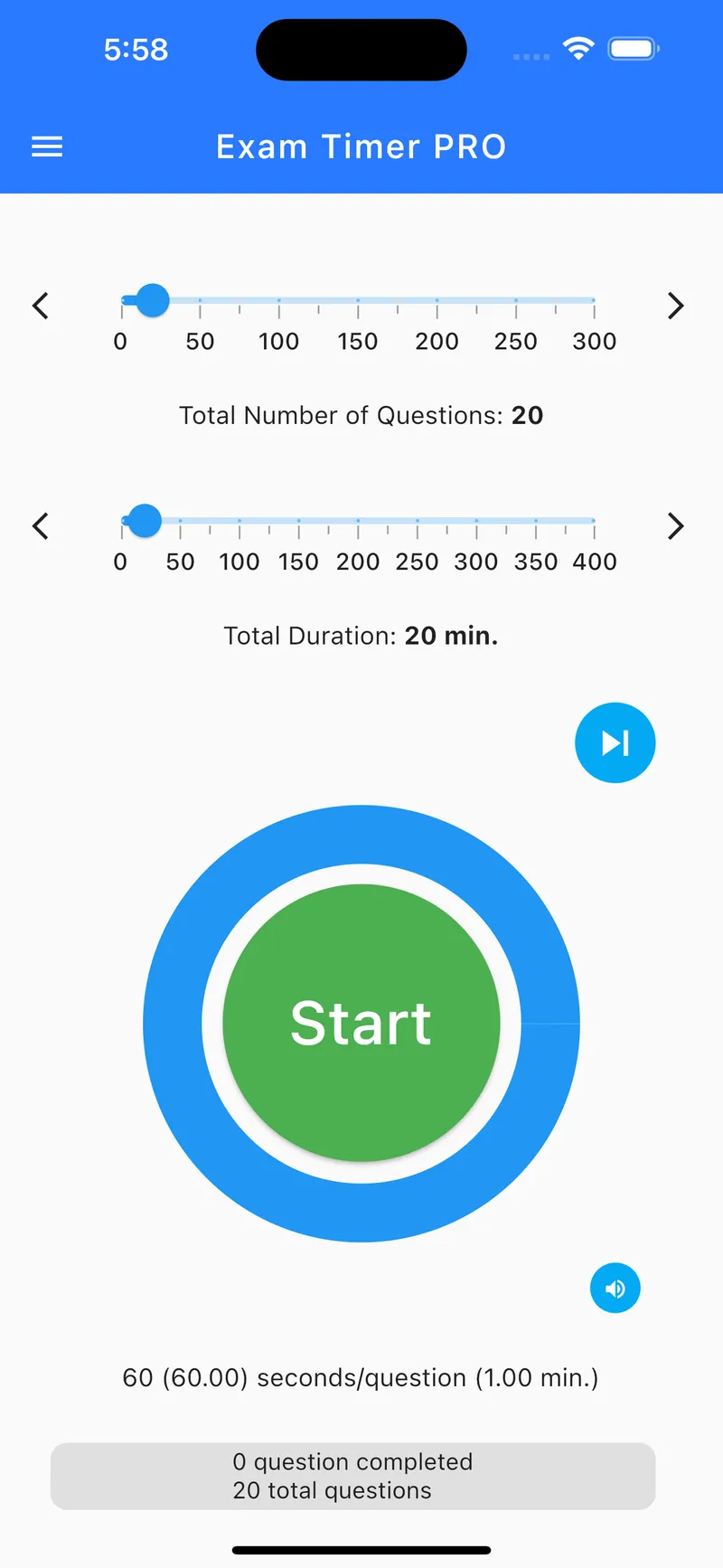 Exam Timer PRO: Effortless, Easy Screenshot 1