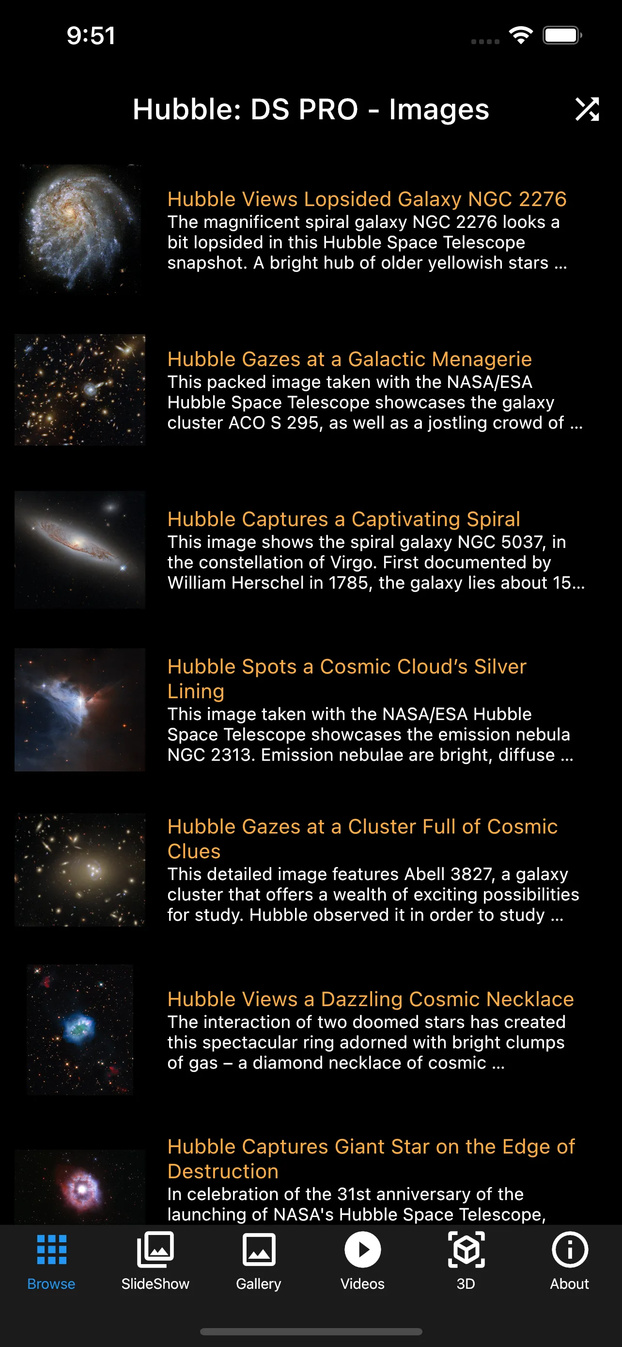 Hubble: Deep Space PRO screenshot 1
