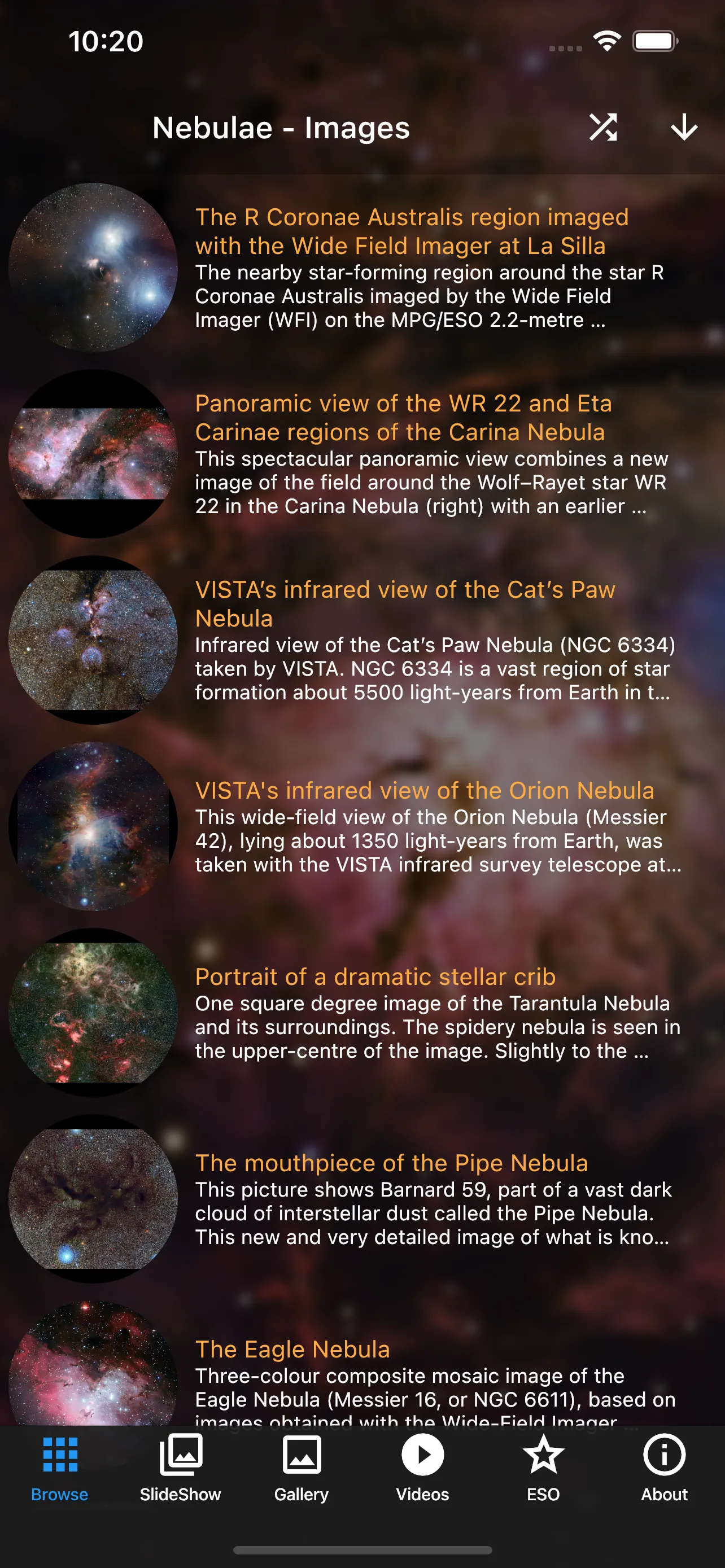 Nebulae: Magnificent screenshot 1