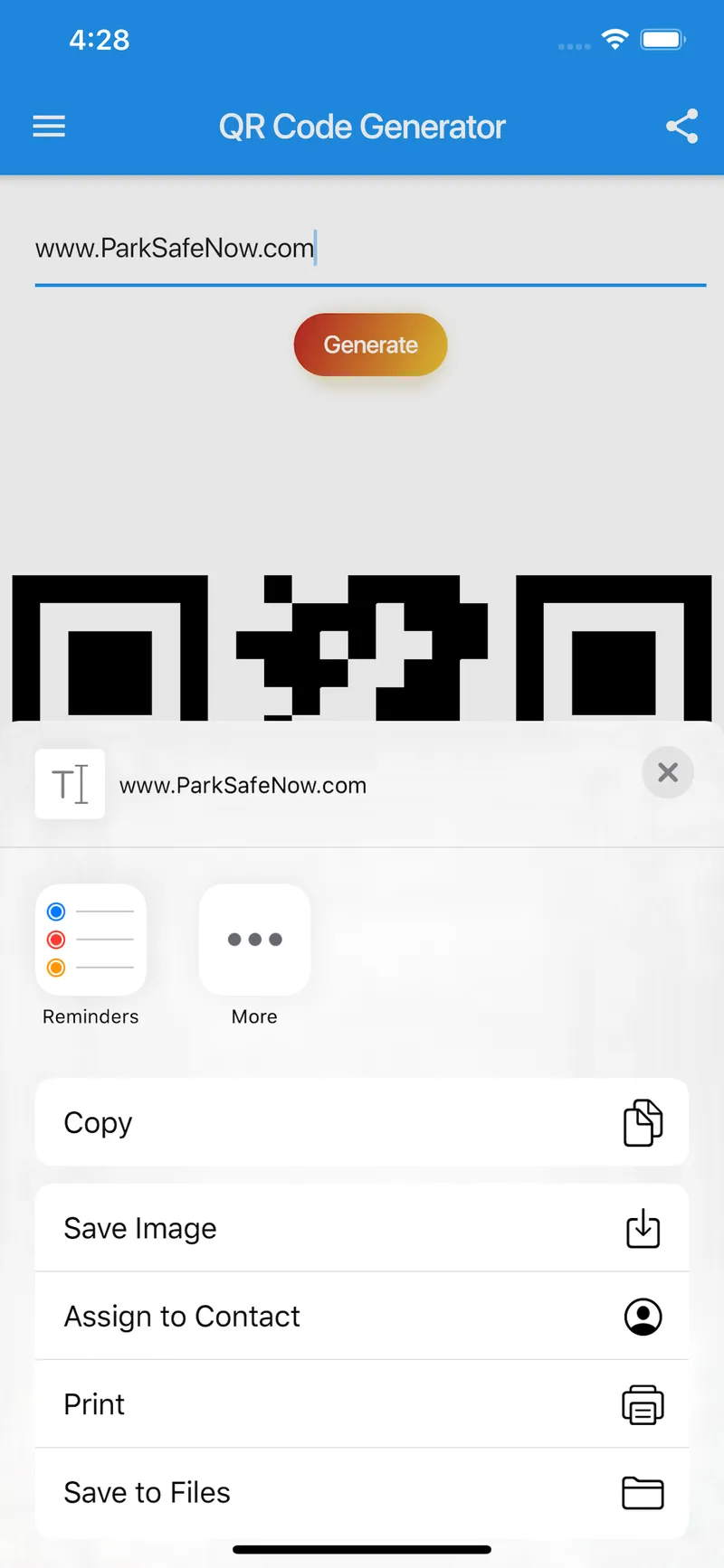 QRBarcode Screenshot 4