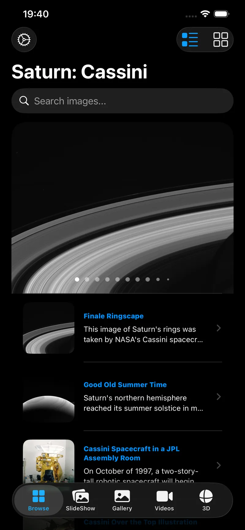 Saturn: Cassini Screenshot 1